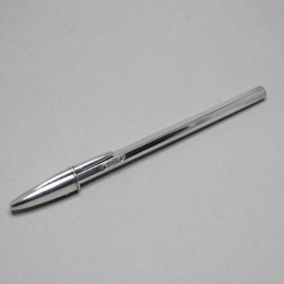 Solid 925 Silver Bic Ballpoint Pen - Vintage and Modern Pens