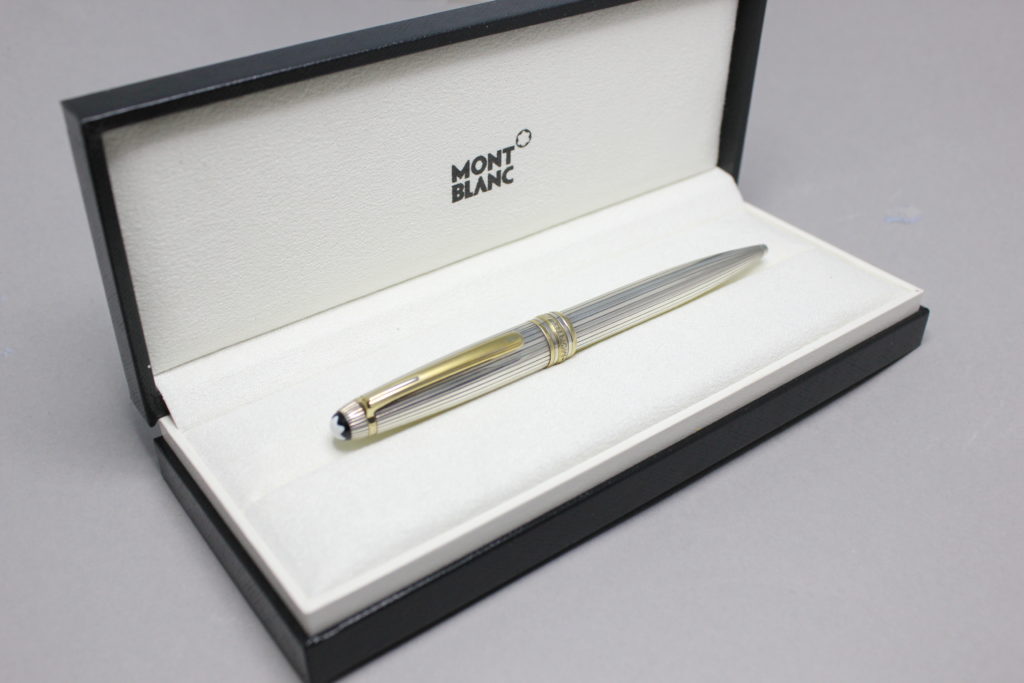 Montblanc Classique 164 925 Sterling Silver Pinstripe Ballpoint Pen ...