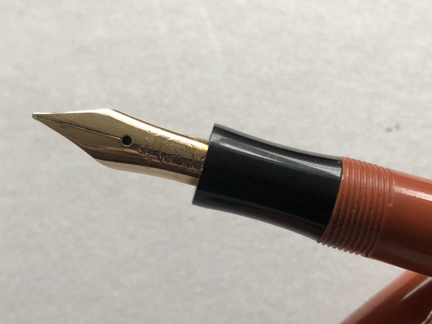 Montblanc 25 Coral Hard Rubber Push Filler Fountain Pen 1932-1935 ...