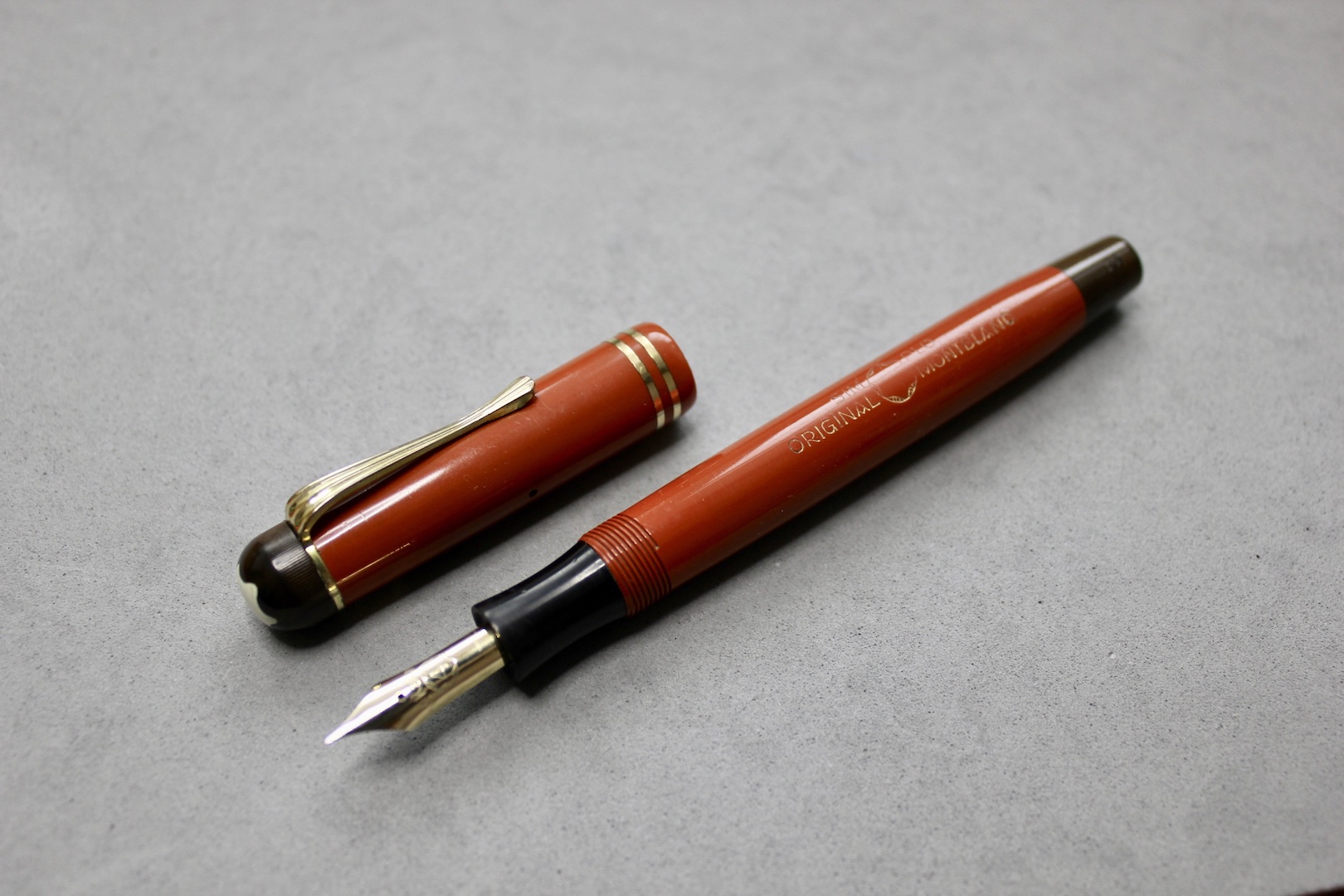 Montblanc 25 Coral Hard Rubber Push Filler Fountain Pen 1932-1935 ...