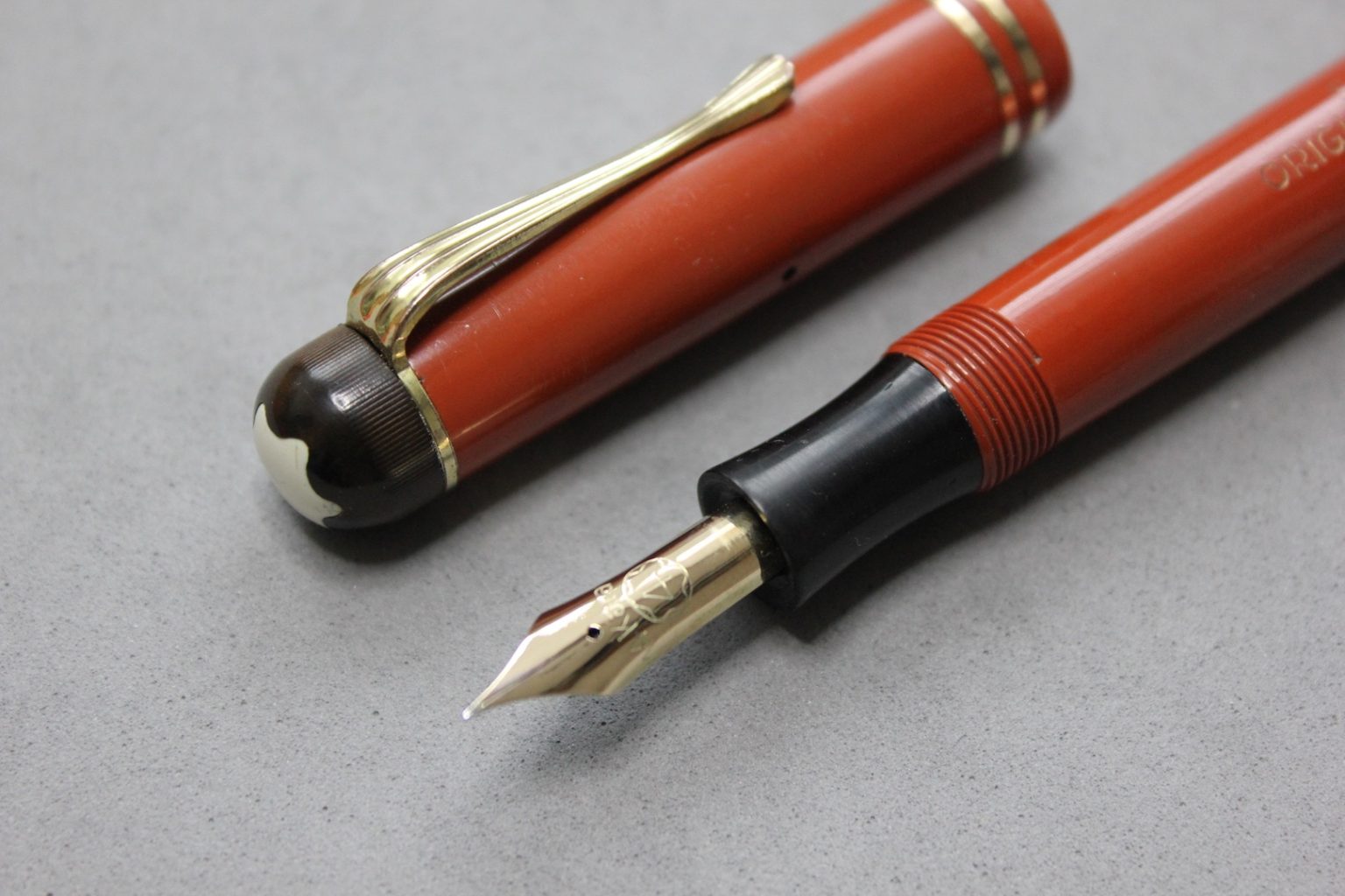 Montblanc 25 Coral Hard Rubber Push Filler Fountain Pen 1932-1935 ...