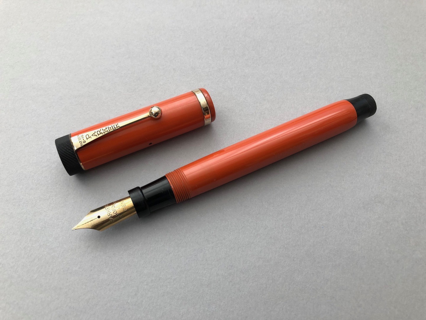 Parker Duofold Big Red Senior Hard Rubber Fountain Pen 1923 | Fine Nib ...